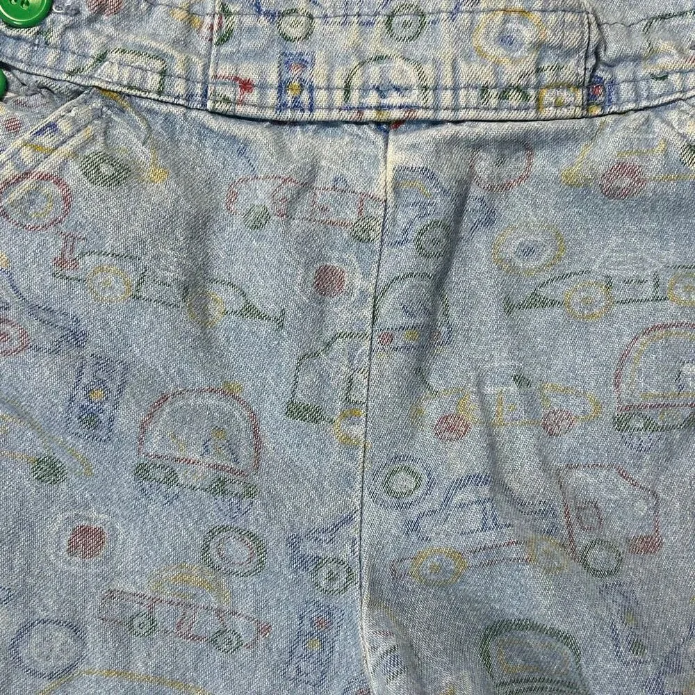 Vintage OshKosh B’Gosh Vestbak Bib Overalls 2T Vehicles